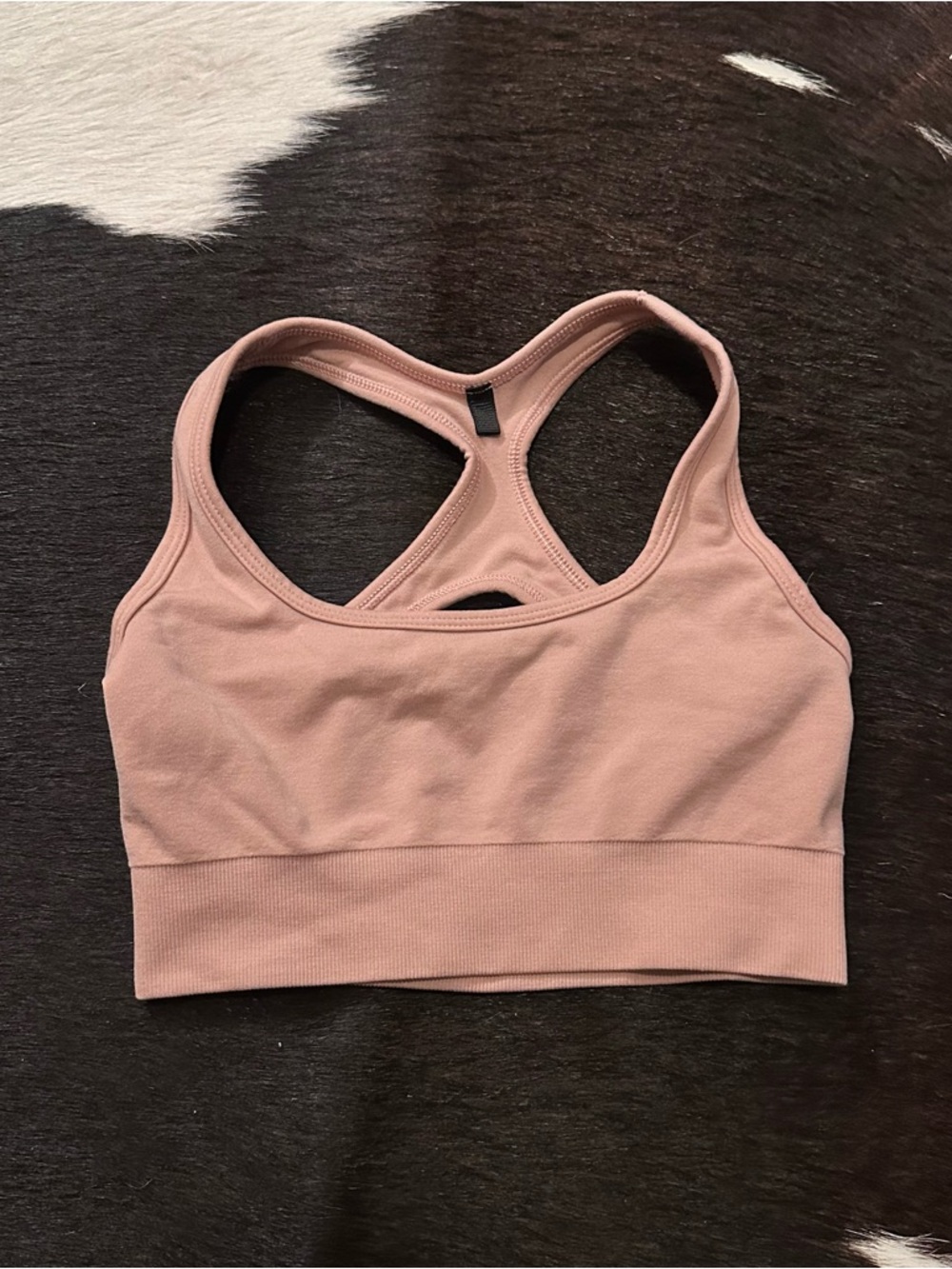 Seamless Racerback Sports Bra - Rose Taupe